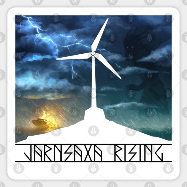 Jarnsaxa Rising Sticker by 6630 Productions